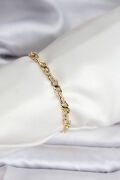 14K Gold Renk Kaplama Zincir Model CM Kadın Bileklik - TJ-BB8134