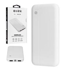 S-LINK IP-G10N BEYAZ MICRO+TYPE C GİRİŞLİ 10000 MAH TAŞINABİLİR ŞARJ CİHAZI POWERBANK (4944)