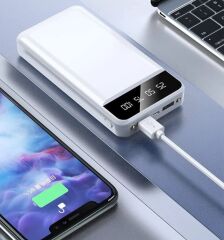 Power Bank 30000 mAh harici pil, taşınabilir şarj cihazı (4944)