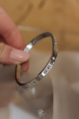 316L Çelik Roma Rakamlı Silver Renk Bilezik - TJ-BB3566
