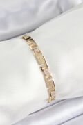Xuping Pirinç Parçalı Labirent Model Gold Renk Kadın Bileklik - TJ-BB7485