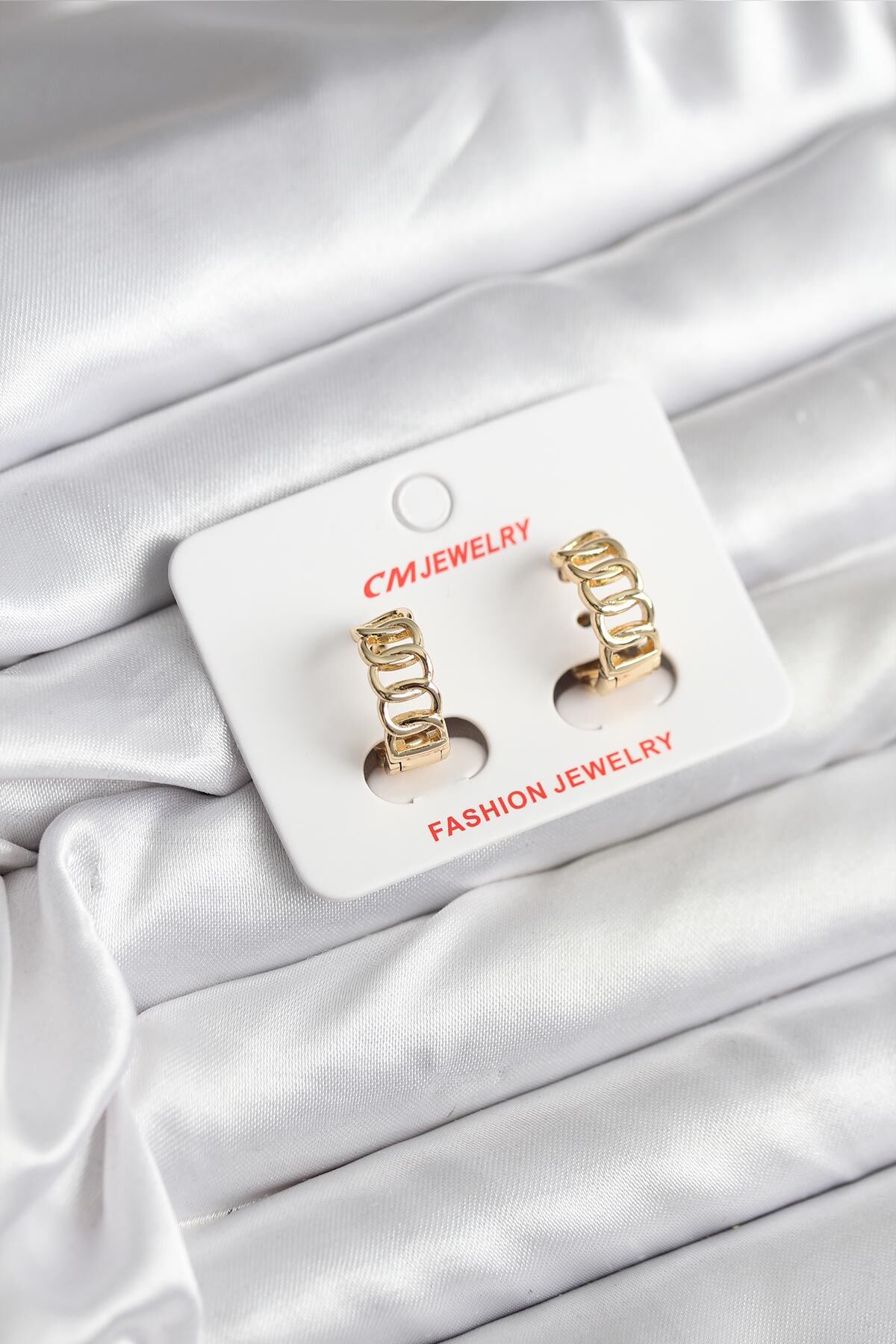 14K Gold Renk Kaplama Samanyolu Model CM Kadın Küpe - TJ-BKP11406