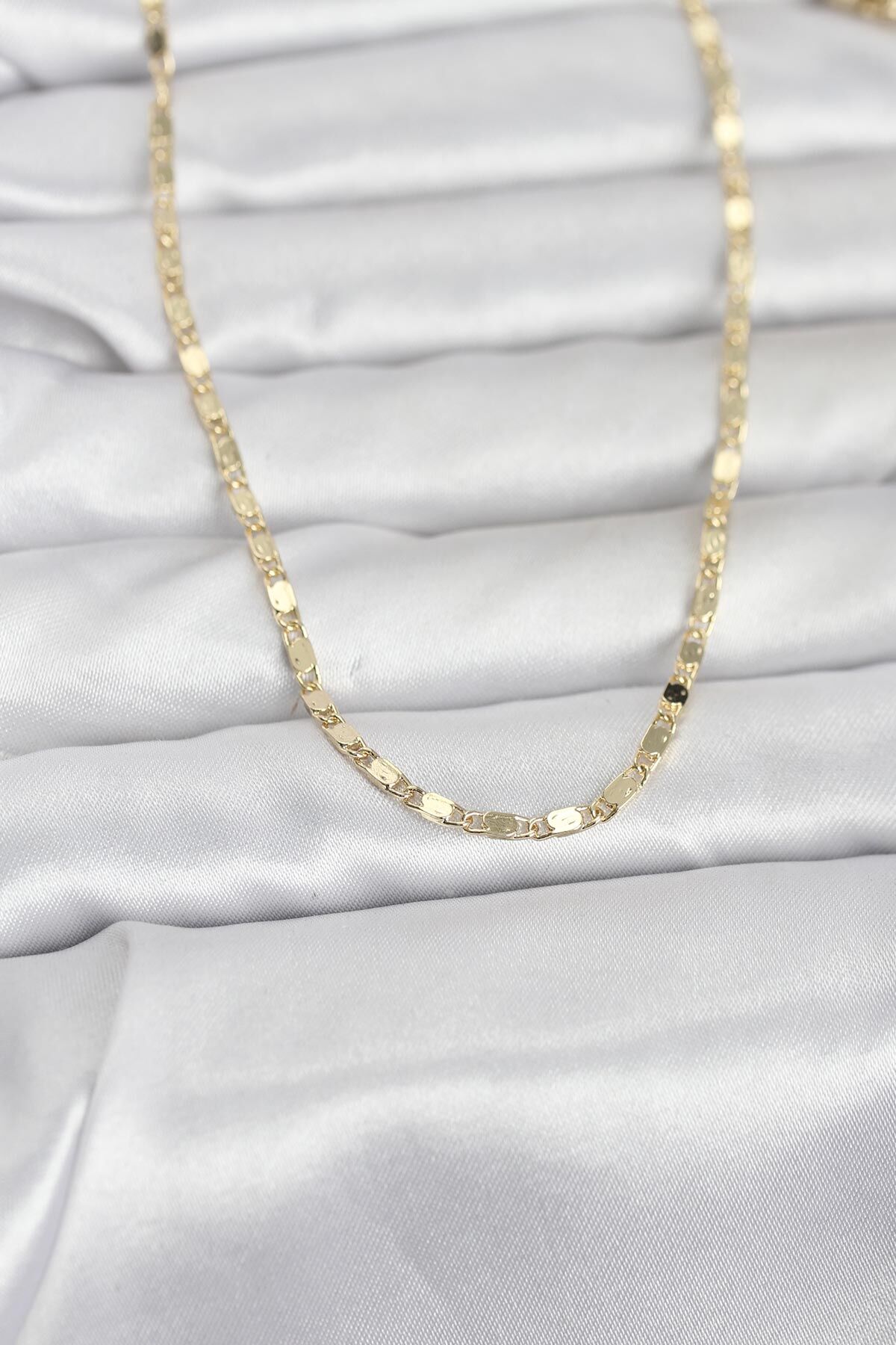 CM 14K Gold Renk Ezme Zincir 60 cm Kadın Kolye - TJ-BKO10964