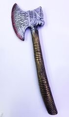 Ortaçağ Eskitilmiş Plastik Kızılderili Baltası 45 cm