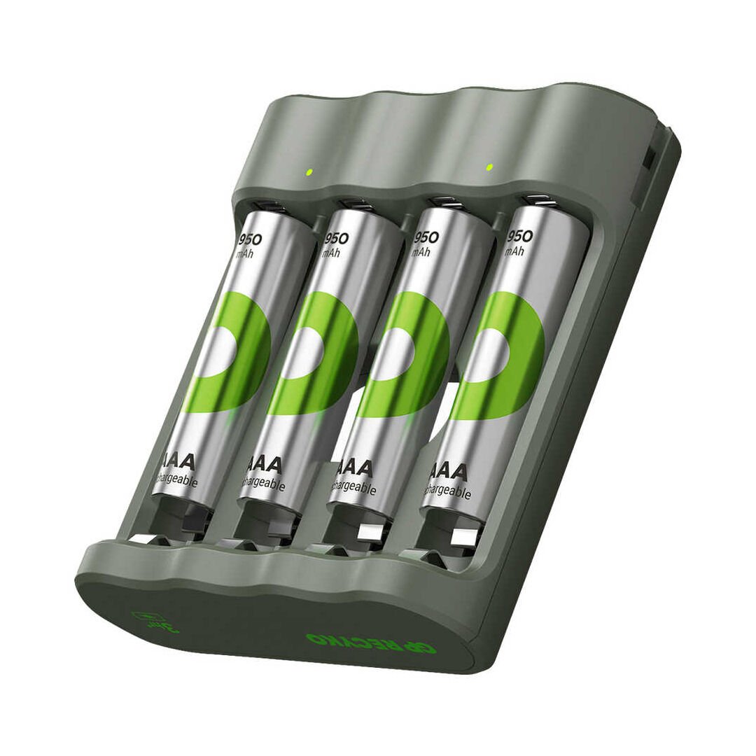 GP RECYKO B441 4 X 950 MAH R03 AAA PİLLİ ŞARJ CİHAZI (GP-B441/100HCER21-2GTLB4) (4944)