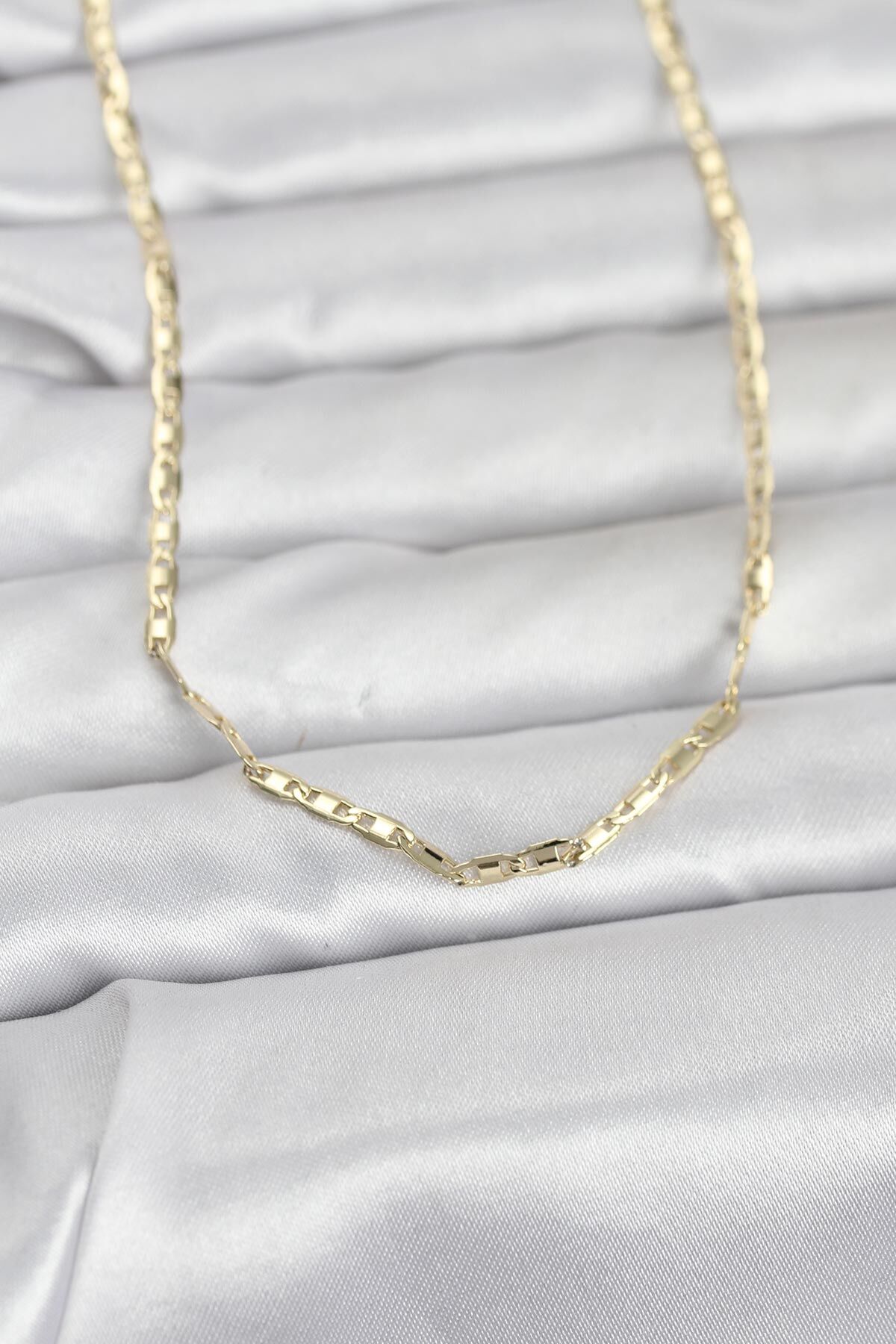 CM 14K Gold Renk Gemici Zincir Model 60 cm Kadın Kolye - TJ-BKO10968