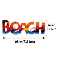Beach Yazılı Parti Gözlüğü Yaza Merhaba Hawaii Show Gözlüğü 19x6 cm (4944)