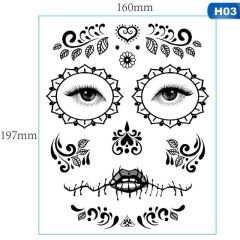 Cadılar Bayramı Halloween Dövme Tattoos 12li