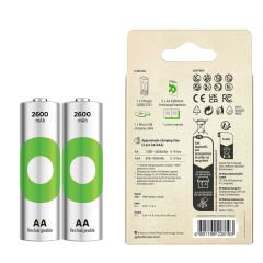 GP RECYKO E221 2 X 2600 MAH R6 AA PİLLİ PİL ŞARJ CİHAZI (GP-E221/270AHCER21-2GTLB2) (4944)
