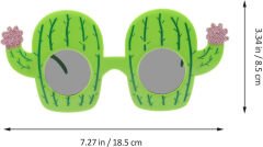 Kaktüs Temalı Hawaii Yaz Partisi Gözlüğü 8.5x18.5 cm (4944)
