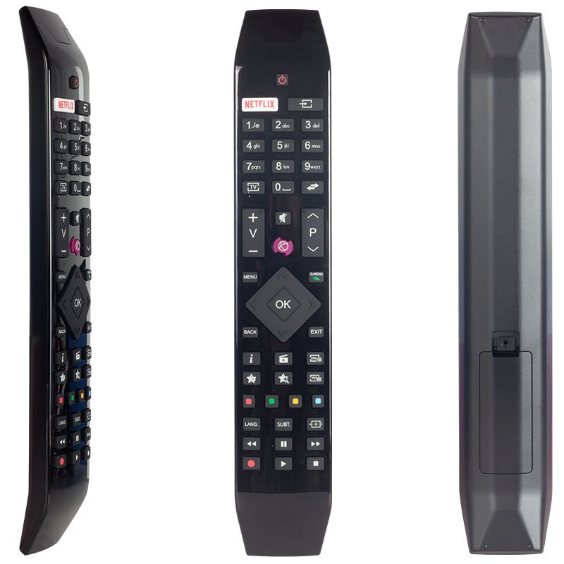 ORİJİNAL KL VESTEL NETFLIX-MOR TUŞLU YENİ ÜSTÜ CAMLI-HITACHI RC 49141 LED TV KUMANDA ORJİNAL (4944)