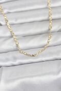 CM 14K Gold Renk Lazer Zincirli Model 60 cm Kadın Kolye - TJ-BKO10976