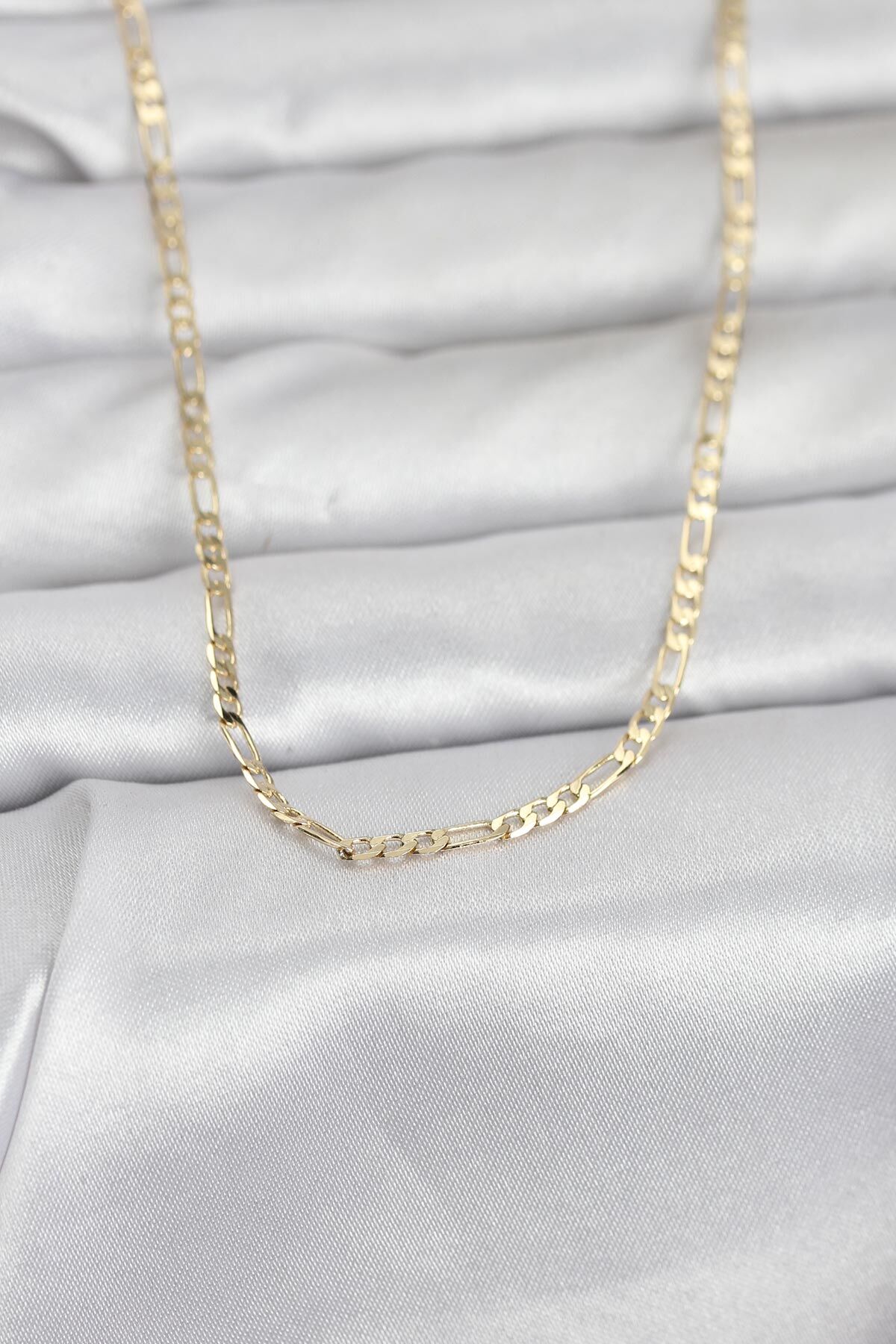 CM 14K Gold Renk İnce Kuşgözü Zincir Model 60 cm Kadın Kolye - TJ-BKO10978