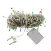 10 M 100 Led Damla Uçlu Led Işık Kırmızı Işık Şeffaf Kablo