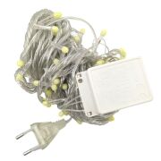 10 M 100 Led Damla Uçlu Led Işık Beyaz Işık Şeffaf Kablo