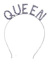 Kristal Taşlı Gümüş Renk Queen Tacı Kraliçe Tacı 12x17 cm