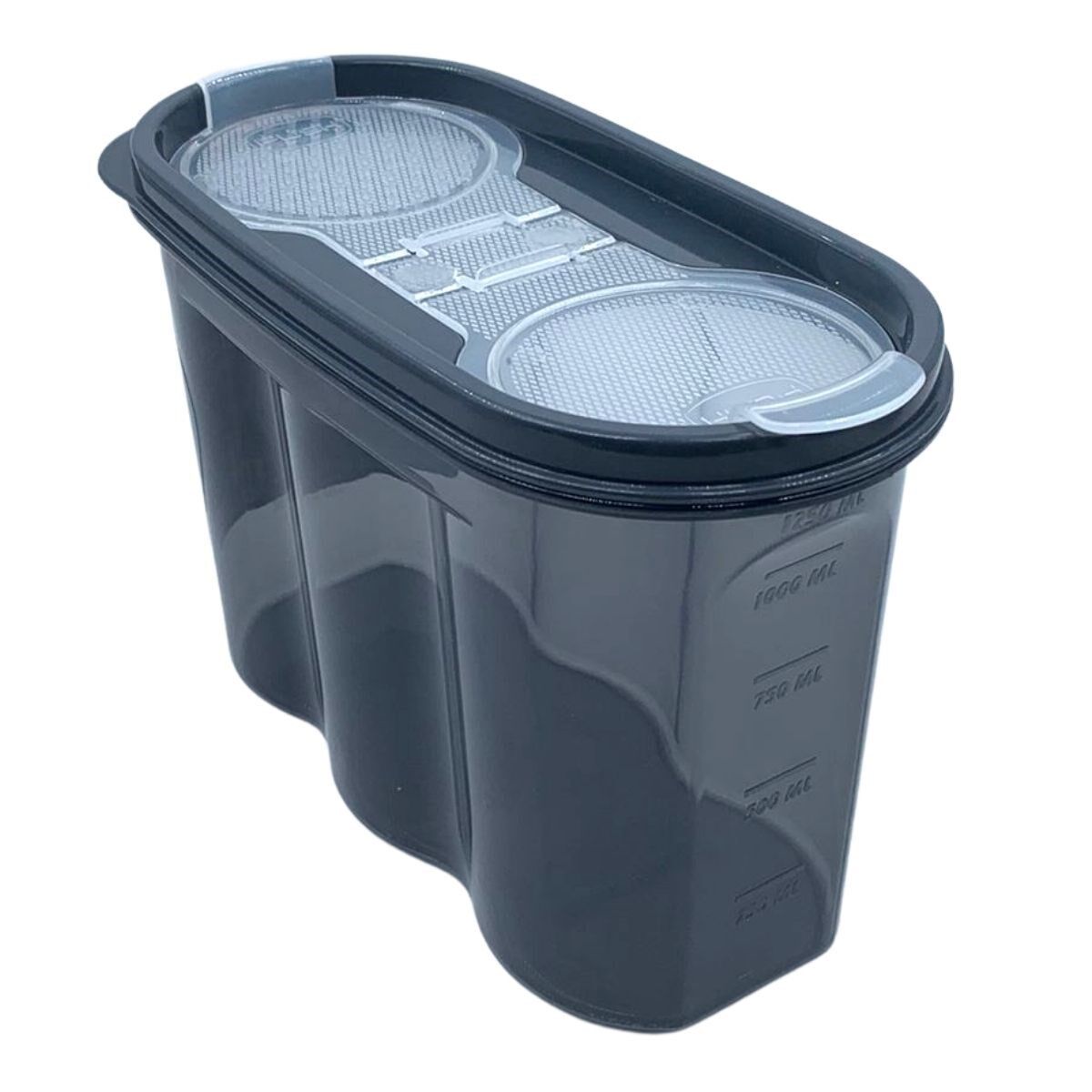 2 Kapaklı Ölçekli Erzak Saklama Kabı - 1,2 Litre - SA930 (4944)
