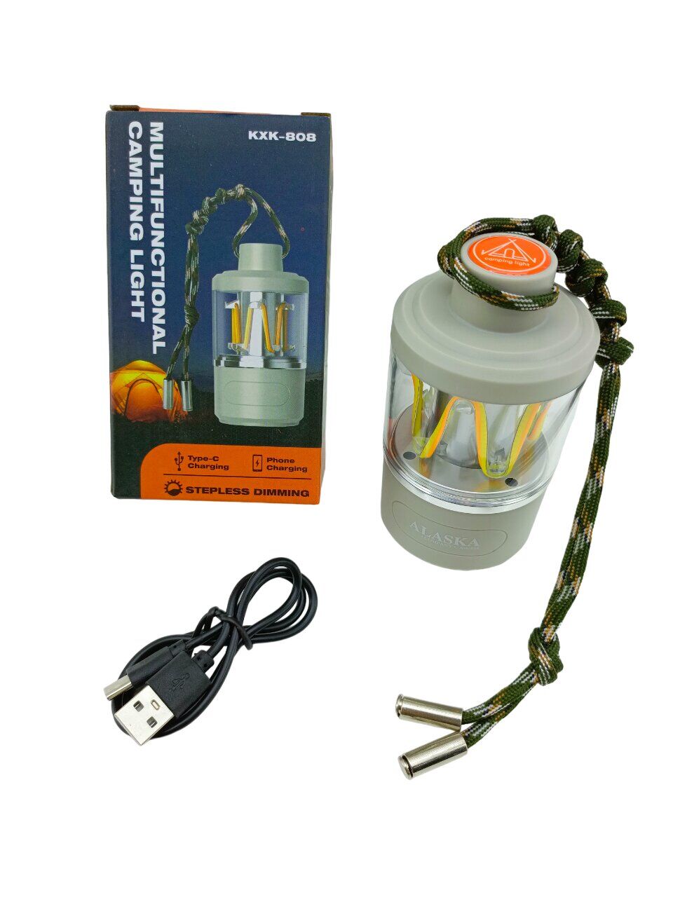 3IN1= KAMP LAMBASI - FENER - POWERBANK  USB ŞARJ (4944)