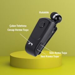 Telefon Bağlantılı Makaralı Kulaklıklı Bluetooth Kulaklık (4944)