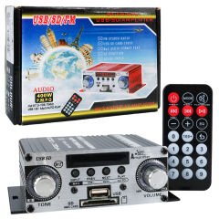 12 VOLT 100 WATT MOTOSİKLET BLUETOOTH AMFİ USB/SD 2 KANAL PAZARCI - ANFİ (125X95X40MM) (4944)