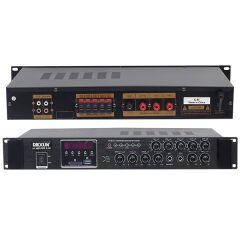 DEXUN D-100 100 WATT USB-BLUETOOTH 5 ZONE HAT TRAFOLU ANFİ (4944)