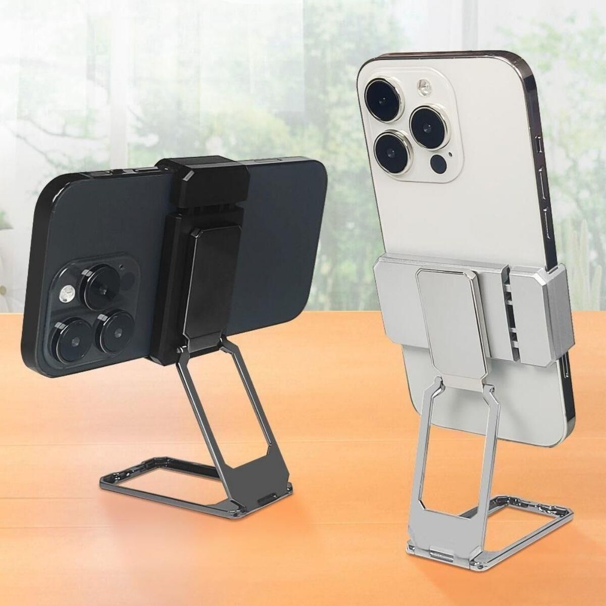 360 derece Dönen Tüm Telefon Tipleri İle Uyumlu Metal Telefon Standı Braket (4944)
