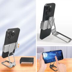 360 derece Dönen Tüm Telefon Tipleri İle Uyumlu Metal Telefon Standı Braket (4944)