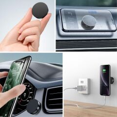 Tüm Modellerle Uyumlu Manyetik Araç İçi Telefon Tutucu Çok Amaçlı Güçlü Mıknatıs Tutucu (4944)