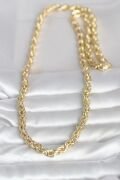 CM 14K Gold Renk Kalın Burgu Zincirli Model 60 cm Kadın Kolye - TJ-BKO10997