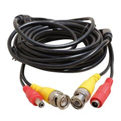 BNC-BNC KABLO+POWER KABLO DİŞİ-ERKEK JACKLI 15 METRE (4944)