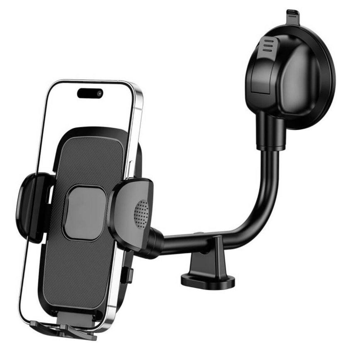 Ayarlanabilir Vakum Kilitli Cam Ve Torpidoya Takılabilen Telefon Tutucu (4944)