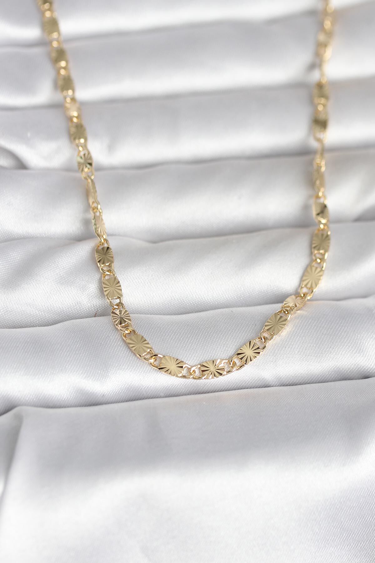 CM 14K Gold Renk Lazer Model 45 cm Kadın Kolye - TJ-BKO11003