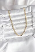 14K Gold Renk Kaplama Zincir Model CM Kadın Kolye - TJ-BKO10738