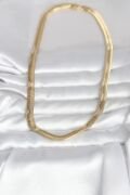 CM 14K Gold Renk Kalın Yassı Yılan Zincir Model 45 cm Kadın Kolye - TJ-BKO11006