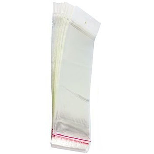 KUMANDA POŞETİ ASKILI ŞEFFAF (100 ADET) 25 CM X 8 CM (4944)