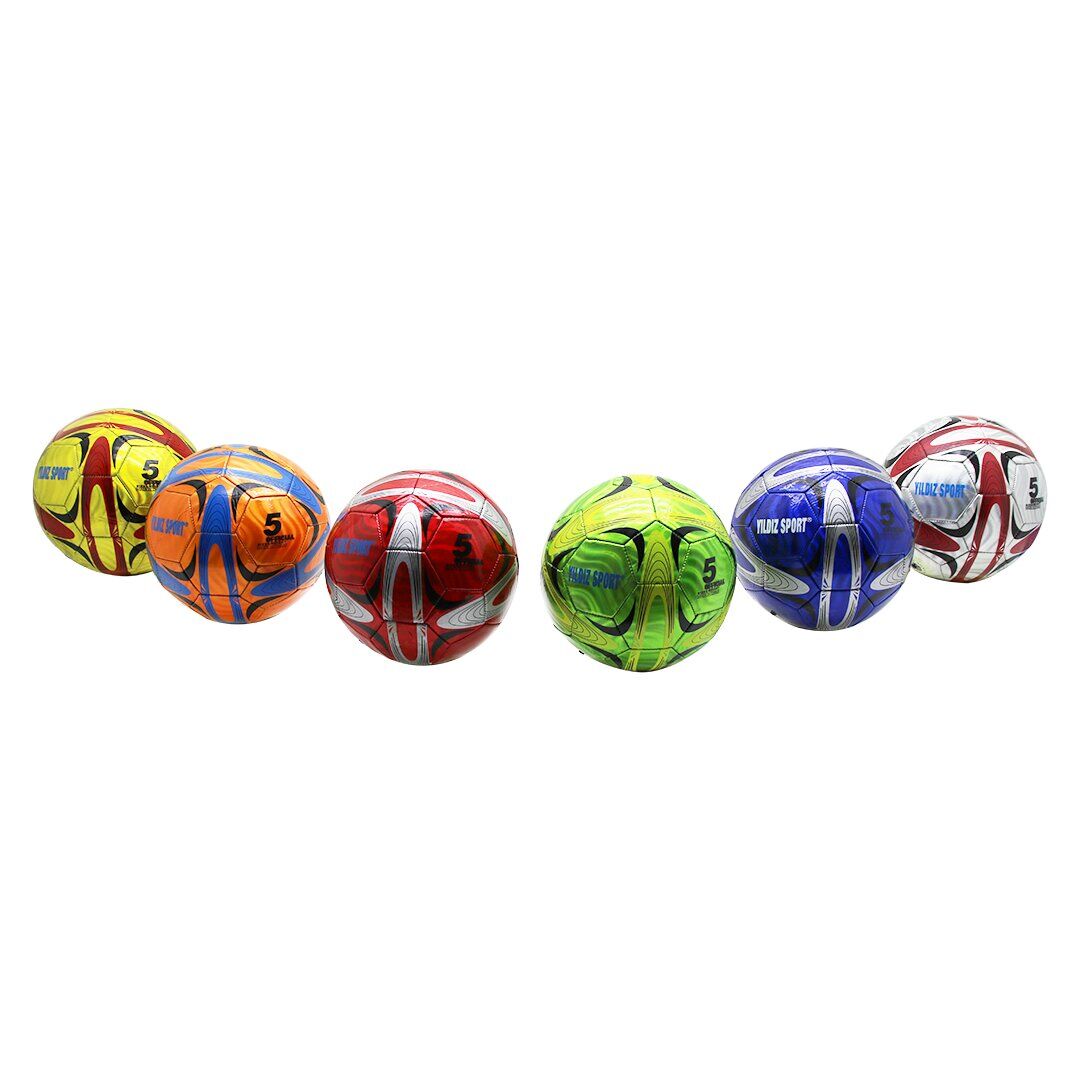 FUTBOL TOPU  DİKİŞLİ  PARLAK RENKLİ   280GR (4944)