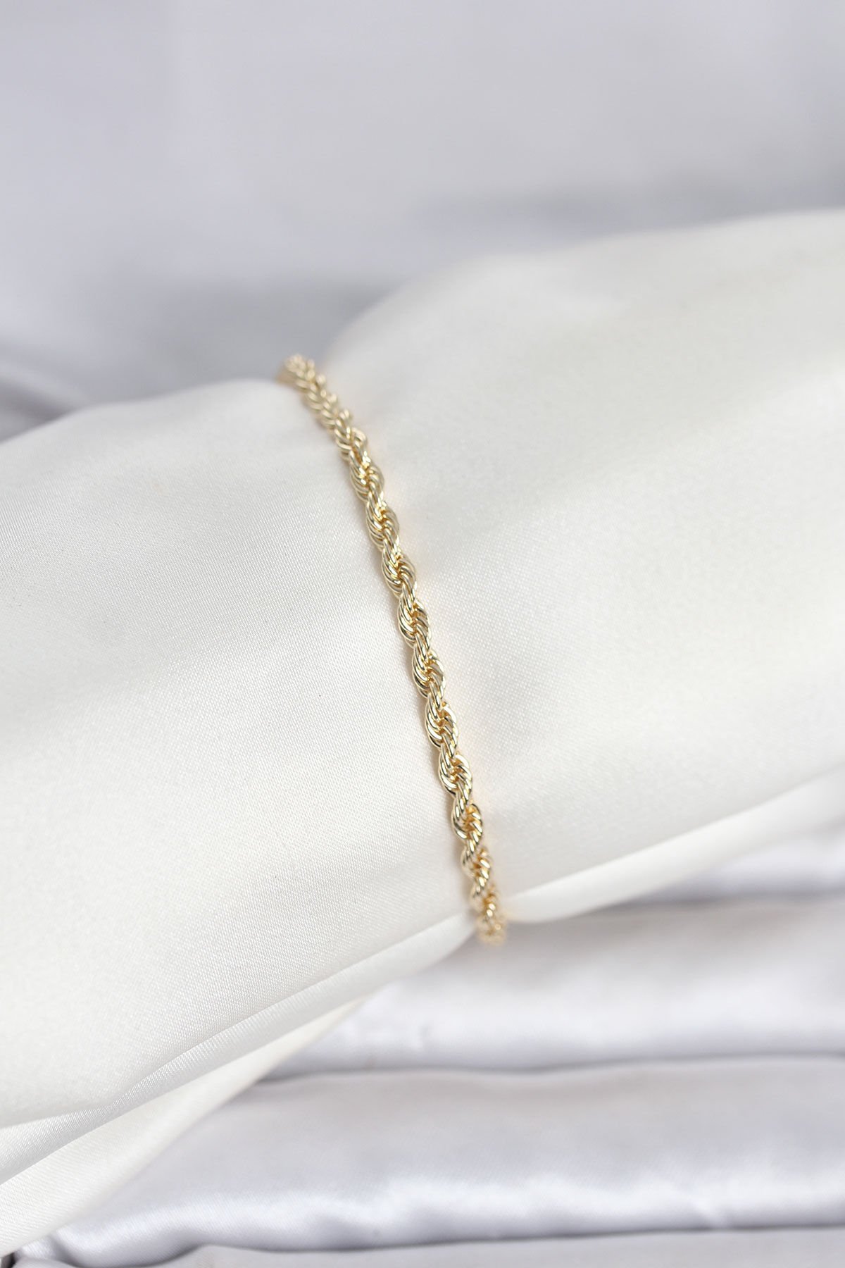 CM 14K Gold Renk Burgu Model Kadın Bileklik - TJ-BB8279