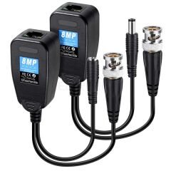 BNC TO RJ45 VIDEO BALUN + POWER KONNEKTÖR (4944)