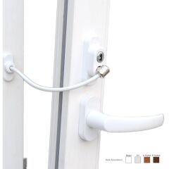 Anahtarlı Halatlı Pvc Kapı Pencere Emniyet Kilidi (4944)