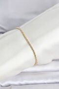 CM 14K Gold Renk Burgulu Zincir Model Kadın Bileklik - TJ-BB8288