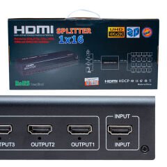 16 PORT 1080P 4KX2K 3D 16 PORT HDMI SPLITTER DAĞITICI (4944)