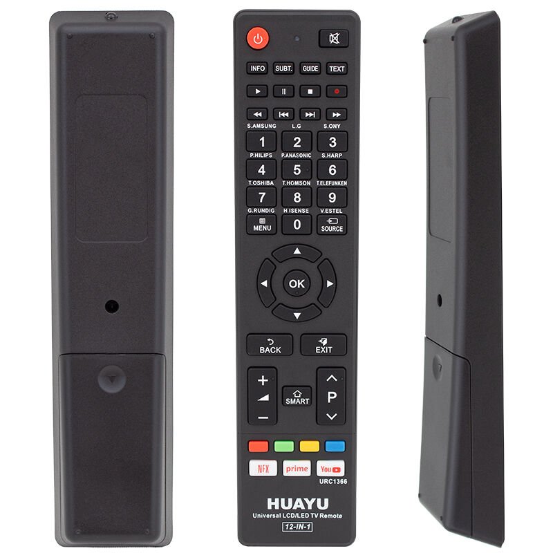 HUAYU URC1366 12 IN 1 NETFLIX PRIME YOUTUBE TUŞLU UNIVERSAL AKILLI KUMANDA BLİSTERLİ (4944)