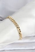 CM 14K Gold Renk Ezme Kalın Zincir Model Kadın Bileklik - TJ-BB8307