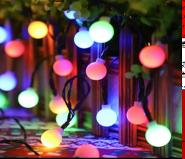 5m 20 Led Beyaz Top RGB Solar MZ3-012