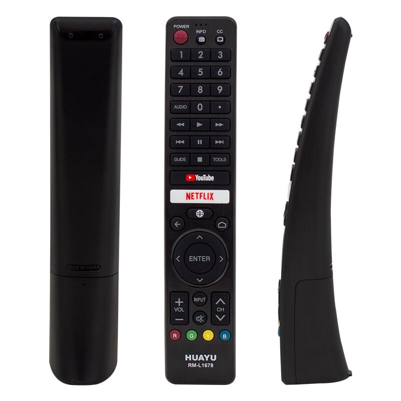 HUAYU KL RM-L1678 SHARP NETFLIX-YOUTUBE SES KOMUTLU MİKROFONLU TUŞLU LCD-LED TV KUMANDA (4944)