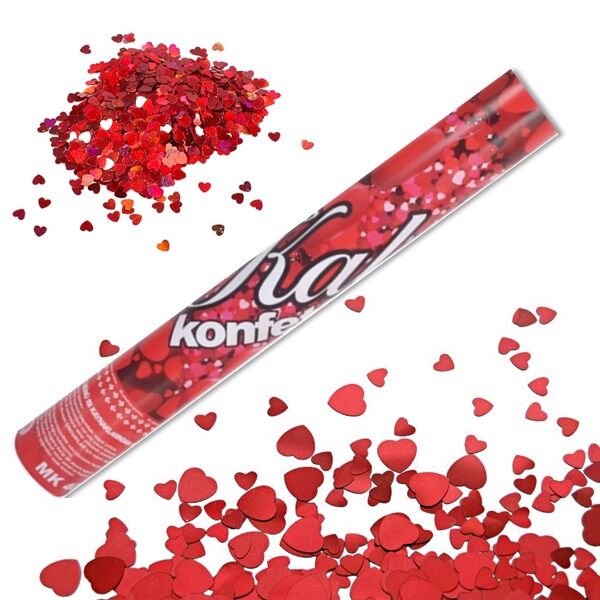 KONFETİ GÜLLÜ KALPLİ 30CM. (4944)