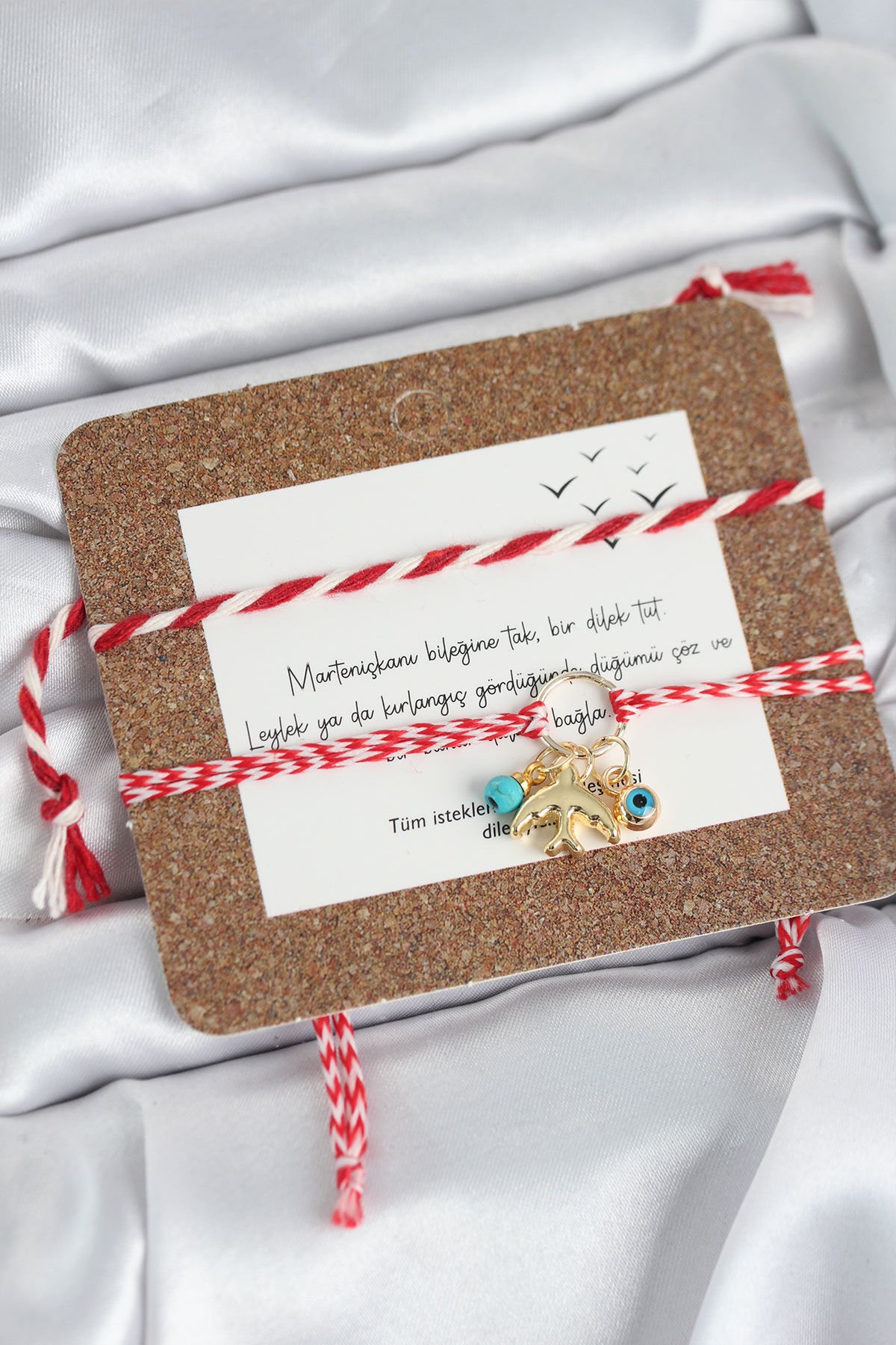 Marteniçka Bileklik 2'li Kırlangıç ve Nazarlı Model - TJ-BB8316