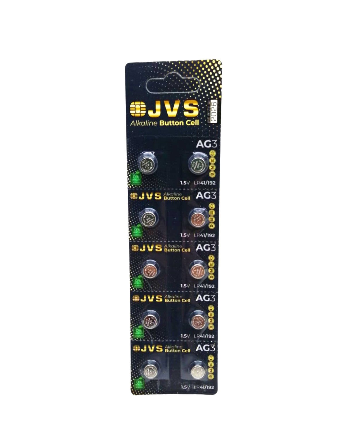 JVS AG3 1.5V LR41 SAAT PİLİ 10LU KART (4944)