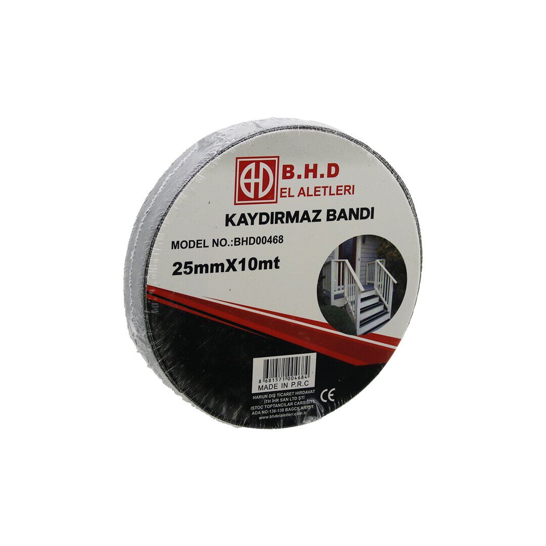 25MM X 10MT KAYDIRMAZ SİYAH BANT (4944)