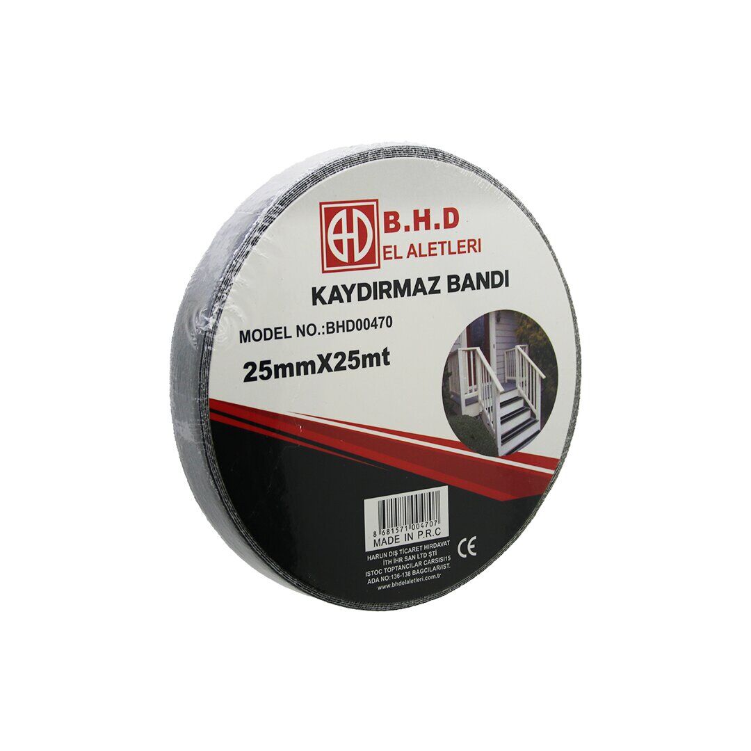 25MM X 25MT KAYDIRMAZ SİYAH BANT (4944)